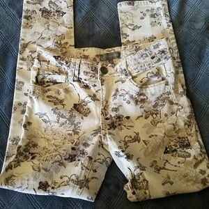 Wit & wisdom floral print pants